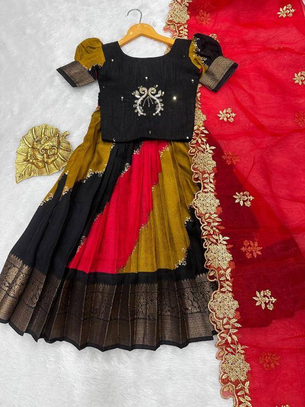 kids lehenga choli silk Kids wear manufacturers in Surat